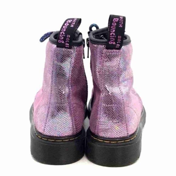 Dr. Martens 1460 Pascal Snake Metallic Purple Casual Boot - Picture 3 of 10